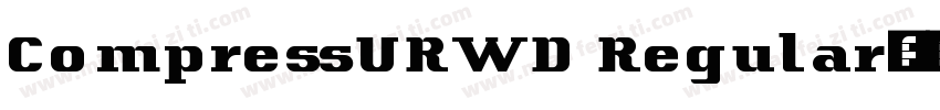 CompressURWD Regular字体转换